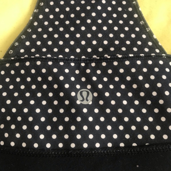 Lululemon Polkadot Tank with built in bra - Picture 2 of 3